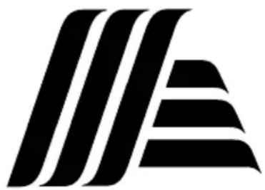 Abstract black geometric logo design with three parallel curved lines forming a stylized 'A' shape (no text or symbols)