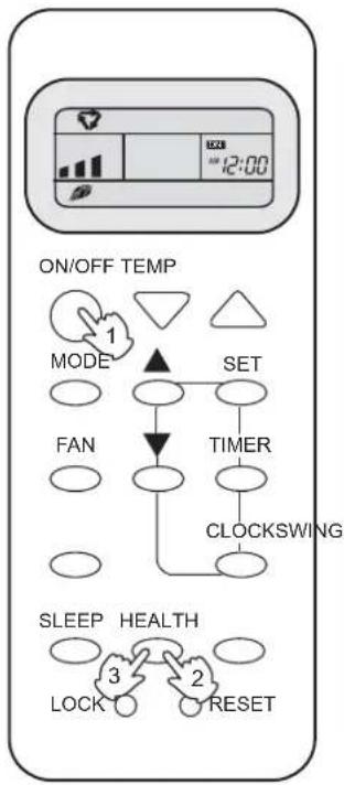 graph TD A["ON/OFF TEMP"] --> B["MODE"] B --> C["SET"] C --> D["TIMER"] D --> E["CLOCKSWING"] E --> F["SLEEP"] F --> G["HEALTH"] G --> H["LOCK"] G --> I["RESET"] style A fill:#f9f,stroke:#333 style B fill:#ccf,stroke:#333 style C fill:#cfc,stroke:#333 style D fill:#fcc,stroke:#333 style E fill:#cff,…