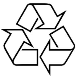 Recycling symbol composed of three chasing arrows forming a triangle (no text or labels)