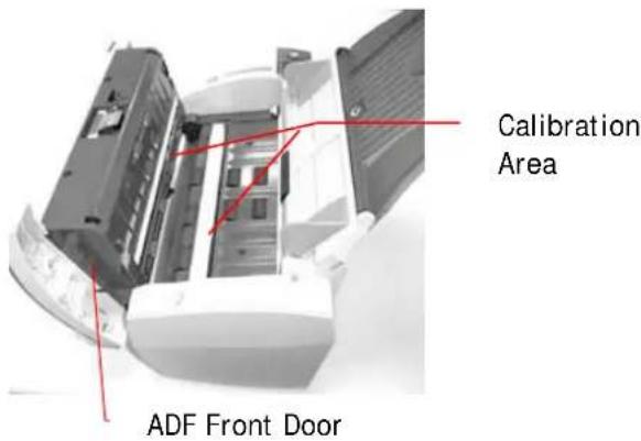 Calibration Area ADF Front Door