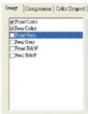 Image Compression Color Dispost ✓ Raw Color ✓ Raw Color ■ Raw Color ■ Raw Grey ■ Raw Black ■ Raw Black