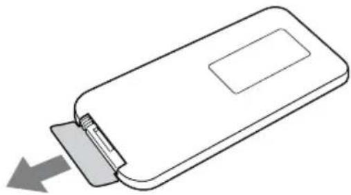Line drawing of a device with a scroll and arrow indicating direction (no text or symbols)