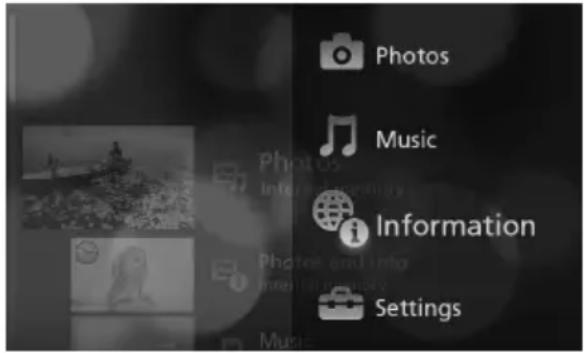 Photos Music Information Settings