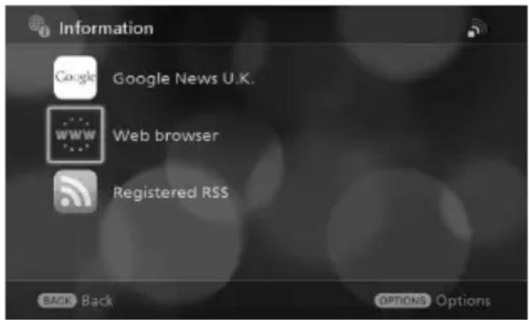 Information Google Google News U.K. WWW Web browser Registered RSS BACK Back OPTIONS Options