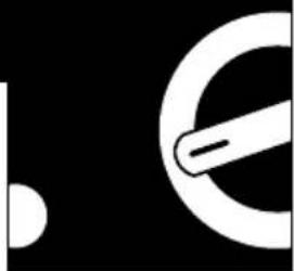 Abstract black and white graphic with circular and angular shapes (no text or symbols)