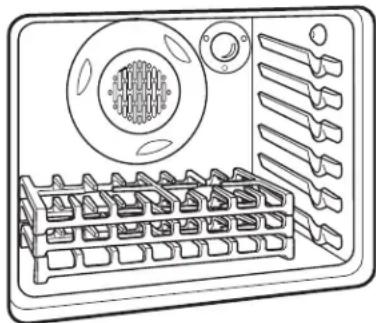HOTPOINT RGBS200DMWW - Para realizar la limpieza automática de sus rejillas en el fondo del horno: - 1