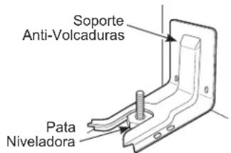 Soporte Anti-Volcaduras Pata Niveladora
