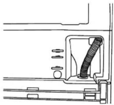 Technical line drawing of a mechanical assembly with no visible text or symbols