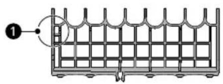 LG DF142FV - Retrait et remontage des supports pour tasses - 2