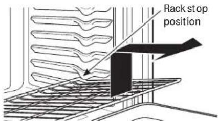Rack stop position