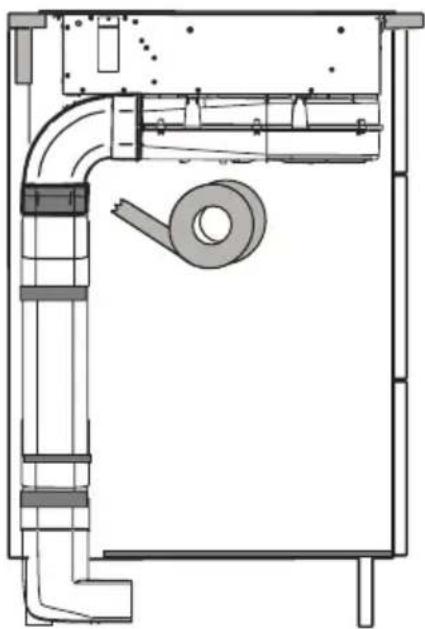 Technical line drawing of a mechanical or electrical component with no visible text, numbers, or symbols.