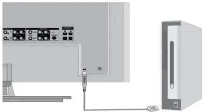 HP LD4200tm - Σύνδεση του καλωδίου USB (Universal Serial Bus) - 2