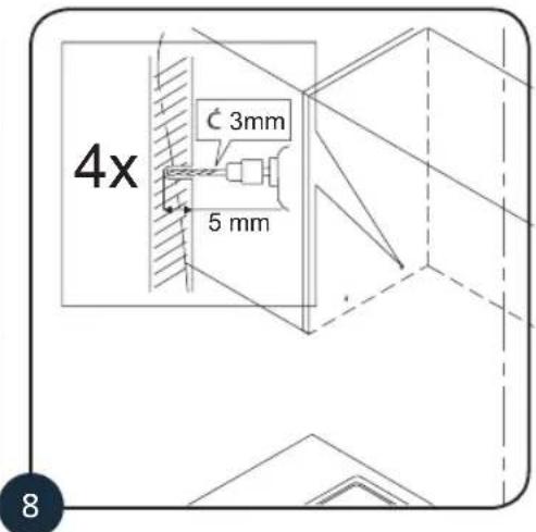 4x C 3mm 5 mm