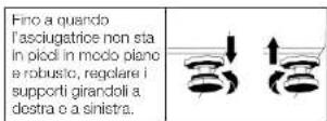 BEKO BMT83EW - Regolazione dei supporti - 1