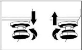 Pure mechanical diagram showing two configurations with downward and upward arrows indicating motion (no text or symbols)