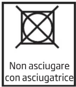 Non asciugare con asciugatrice