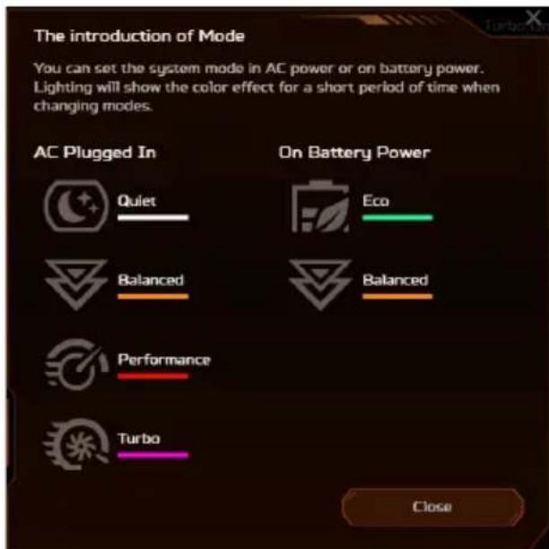 ACER Nitro V 16 AI - Mode système - 2