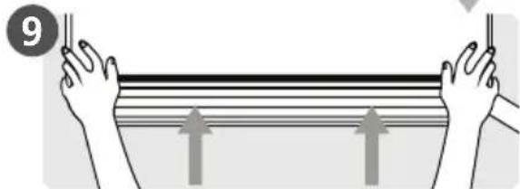 Illustration of two hands holding a horizontal bar with upward arrows, no text or symbols present