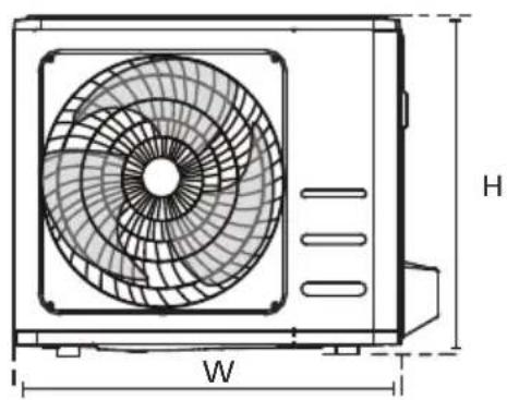 BEKO BEEPGE 090 - Монтажні габарити пристрою - 2