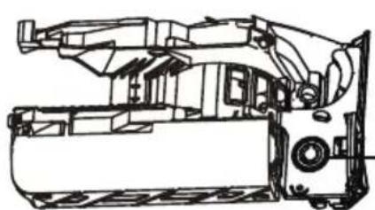 Technical line drawing of a mechanical assembly (no text or symbols)