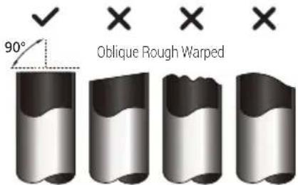 90° Oblique Rough Warped