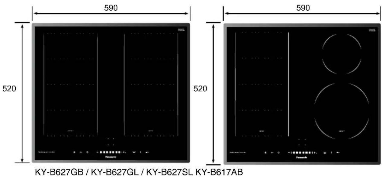 PANASONIC KY-B627GF - Dimensions - 1