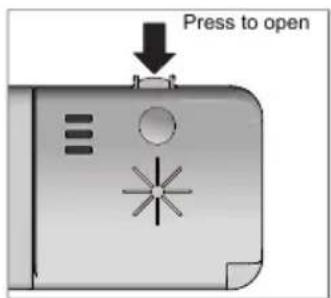 Press to open