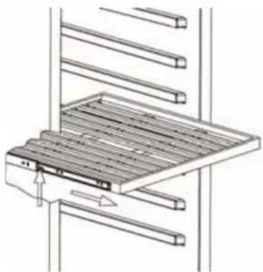 Technical line drawing of a mechanical assembly with no visible text or symbols