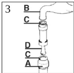 3 B C D C A