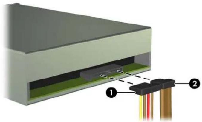 Diagram of a device with labeled components, showing internal structure and connection points