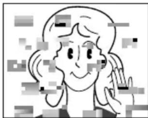 Cartoon illustration of a smiling girl with pigtails, no text or symbols present
