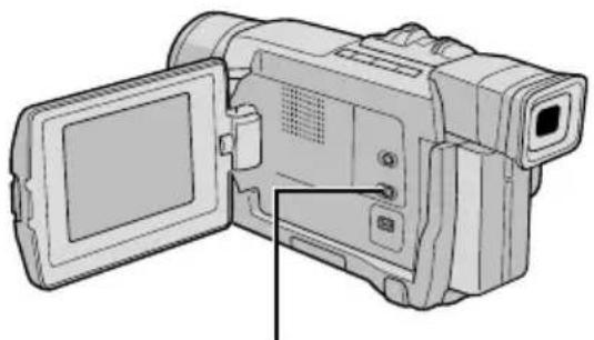 Illustration of a digital video camera with open lid and screen (no text or symbols)