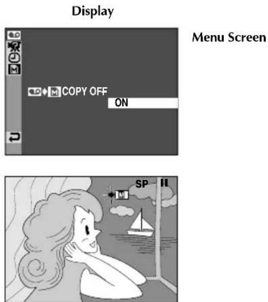 Display Menu Screen COPY OFF ON SP H
