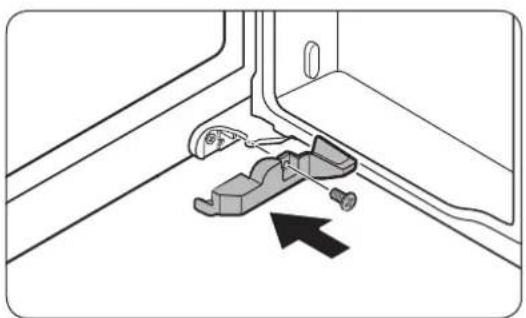 Diagram showing a car seatbelt mechanism inside a vehicle, with an arrow indicating direction (no text or symbols present)