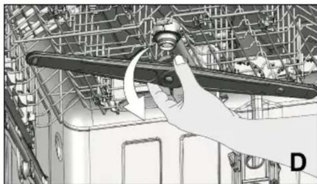 BEKO DFN 16210 X - Brazo aspersor inferior - 4