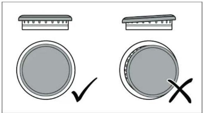 BOSCH HDS8045U - Positionnement du chapeau et de la base du brûleur - 2