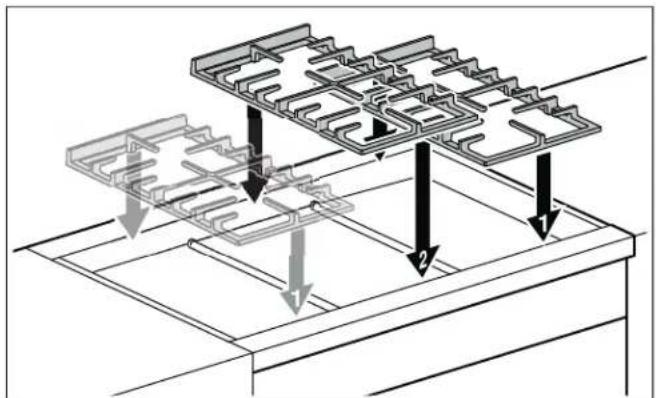 BOSCH HDS8045U - Installation des grilles - 1