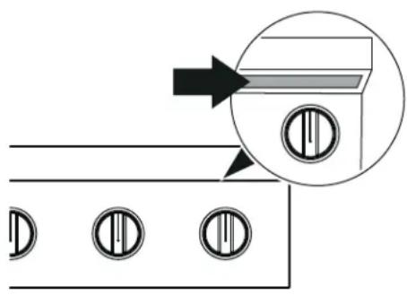 Pure diagram of a mechanical component with circular holes and an arrow, no text or symbols present