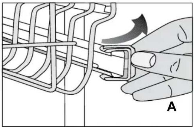 BEKO DSFN 6632 X - Ajuste de la altura con la cesta superior vacía (dependiendo del modelo) - 1