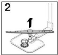Mechanical assembly diagram showing a lever and base with a numbered component (no text or symbols)
