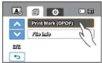 Print Mark (DPOF) File Info 2/2