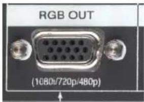 RGB OUT (1080i/720p/480p)