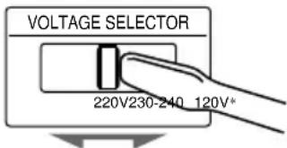 VOLTAGE SELECTOR 220V230-240 120V*