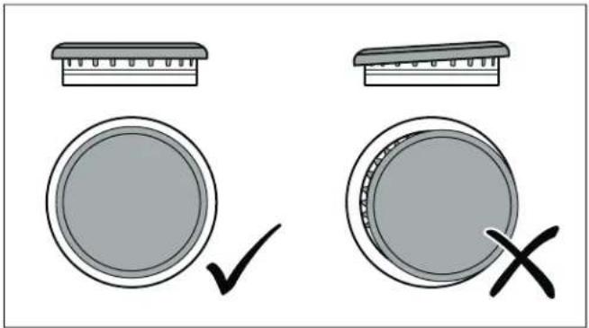 BOSCH RGM8658UC - Positionnement du chapeau et de la base du brûleur - 2