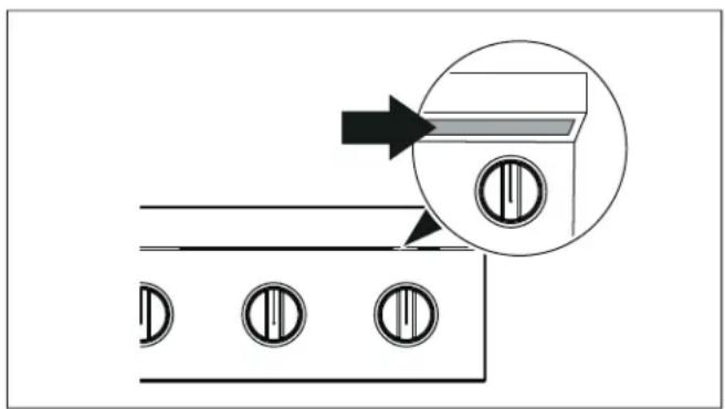 Pure mechanical diagram showing a bracket with four circular holes and an inset magnified view of a component (no text or symbols)