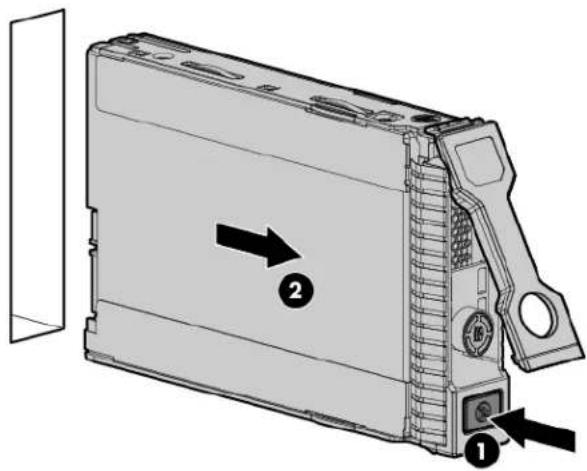 Diagram of a device rear panel with labeled components and directional arrows indicating movement or assembly.