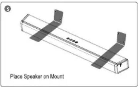 5 Place Speaker on Mount