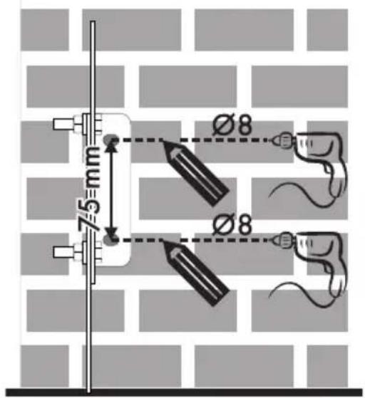 75=mm Ø8 Ø8