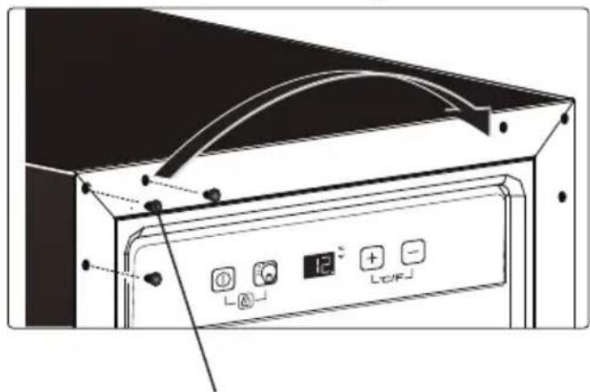 Diagram of a computer rack with control panel and indicator lights (no text or symbols)