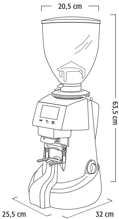Fiorenzato F64E XGi - DIMENSIONI - 1